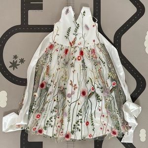 Tea Length Flower Girl Dress Size 10 - Easter Dress Size 10 - JJ’s House Dress